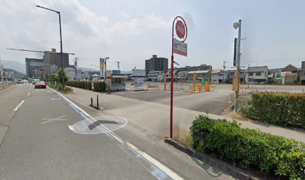 南町駐車場の入口付近